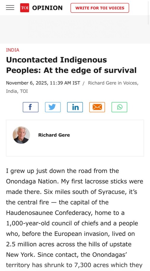 Uncontacted Indigenous Peoples: At the edge of survival